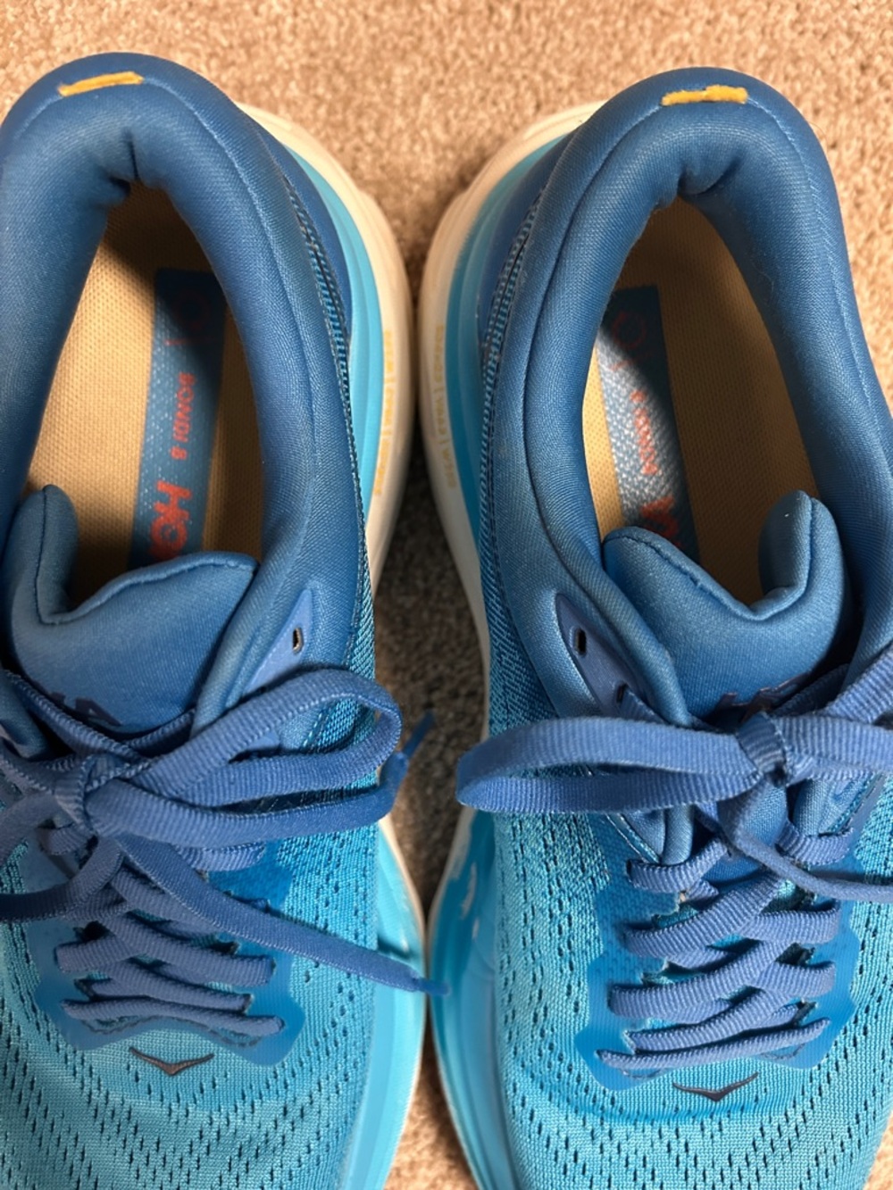 HOKA Bondi 8, Size 9.5, Blue, GREAT CONDITION - Picture 9 of 10